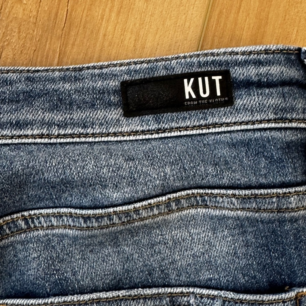 Kut from the Kloth Rachael Fab Ab Mom Jeans High Rise Distressed Raw Hem Sz 4 - Picture 13 of 13